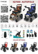 MAJESTIC IQ-7000 mx Auto Folding Remote Controlled Electric Wheelchair - Bronze