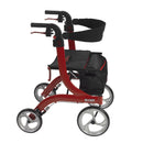 Nitro Euro Style Rollator Rolling Walker, Red