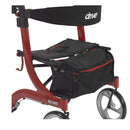 Nitro Euro Style Rollator Rolling Walker, Red