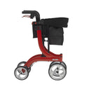 Nitro Euro Style Rollator Rolling Walker, Red