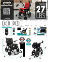Phoenix Carbon Fiber Electric Wheelchair: Lightweight, Long-Range, Airline Approved